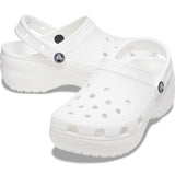 Crocs Classic Platform Clog Blanco Dama