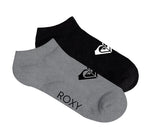 Soquete Roxy Logo Socks Pack X 2 Gris/Gris 3221133003-00